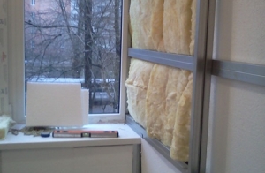 Внутренняя отделка. Утепление Балкона Стекловатой в Днепропетровске